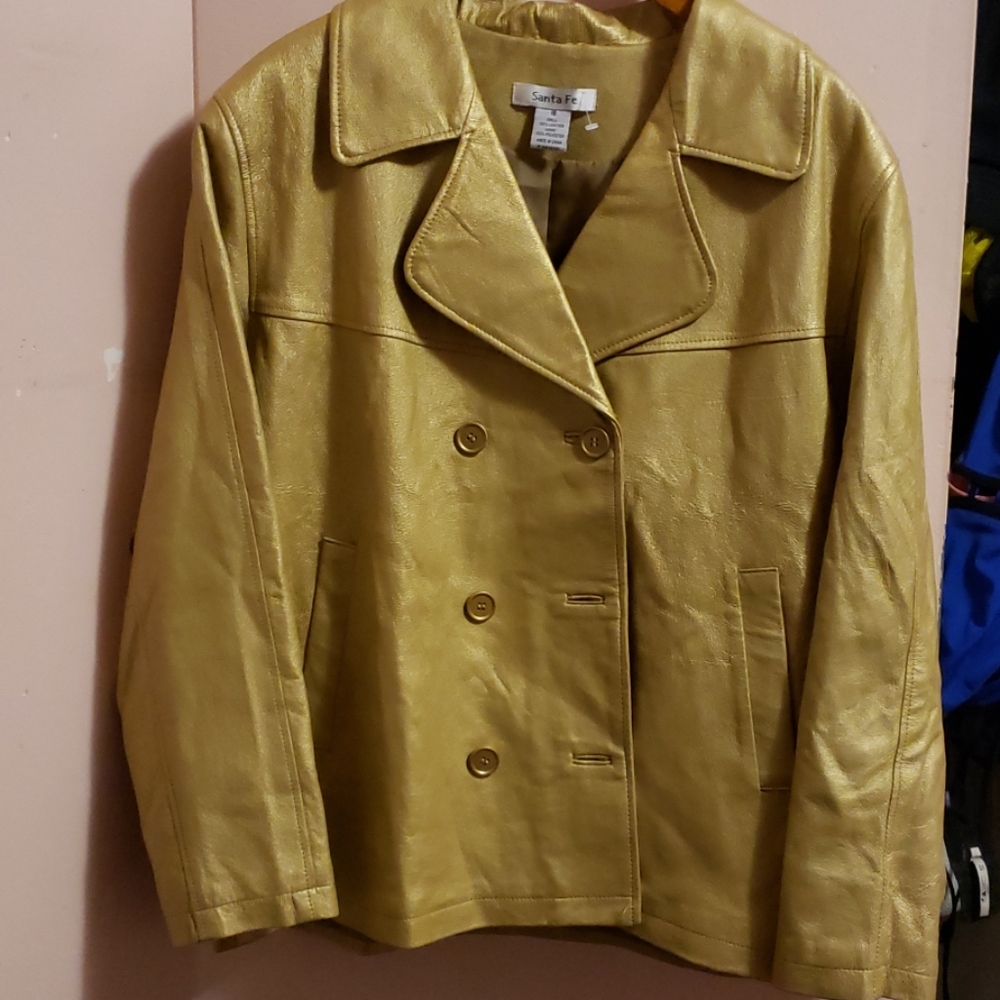 PLUS SIZE LEATHER  JACKET